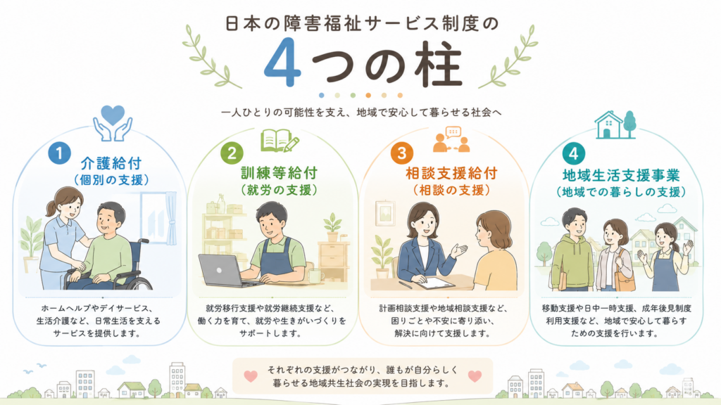 障害福祉サービスとは？制度の全体像をわかりやすく解説します！